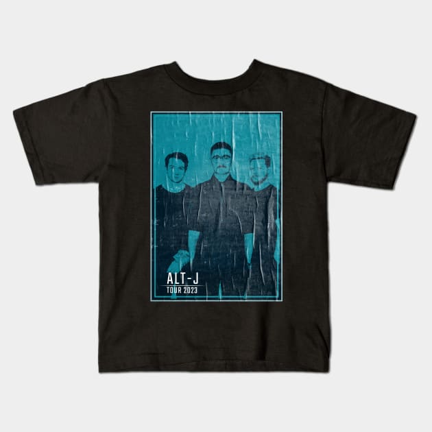 Alt-J Band // Vintage Faded Style Fan Art Kids T-Shirt by Nandin Putri